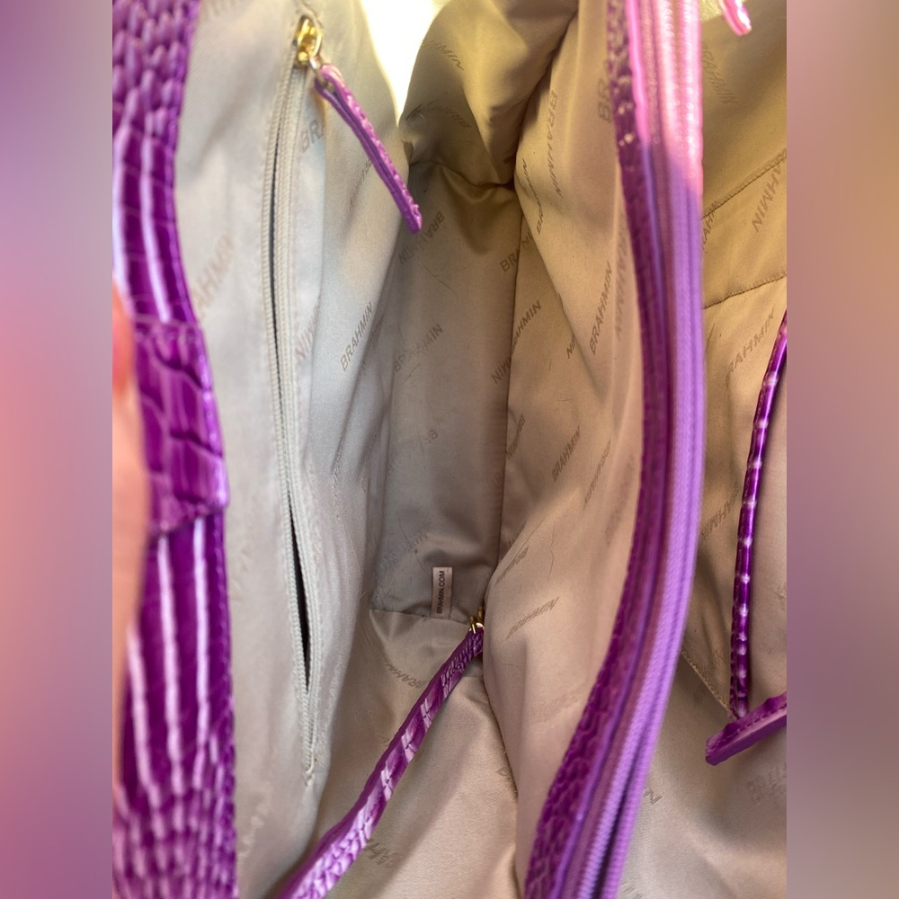 Brahmin Lilac Essence Melbourne Celina bag + matching Ady Wallet - Picture 8 of 8